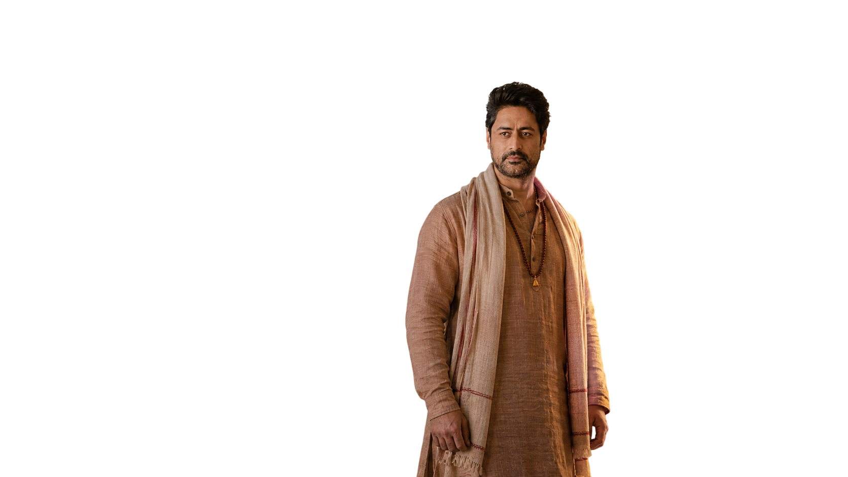 Mohit Raina, brand ambassador of Pavitra Kailash Yatra, standing before Mount Kailash, depth layer 2